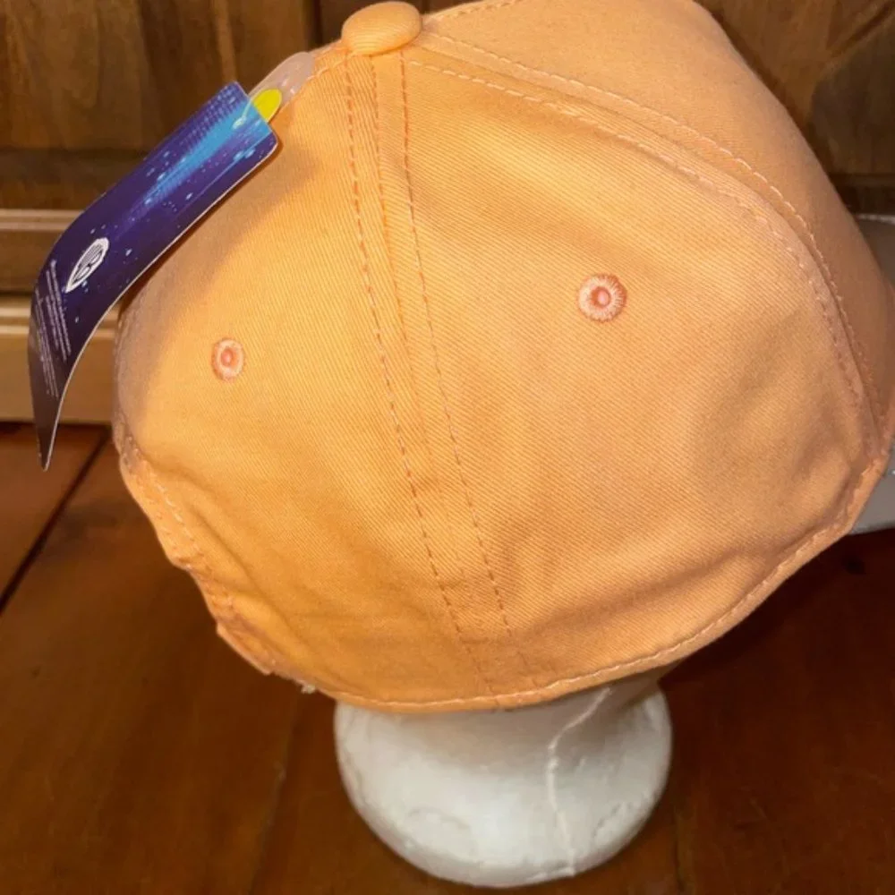 Space Jam Curved Brim Orange & Silver Baseball Cap Hat